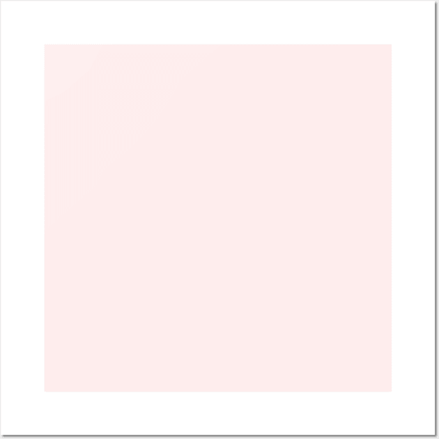 Solid bare Light Pink Monochrome Minimal Design Wall Art by HiddenPuppets